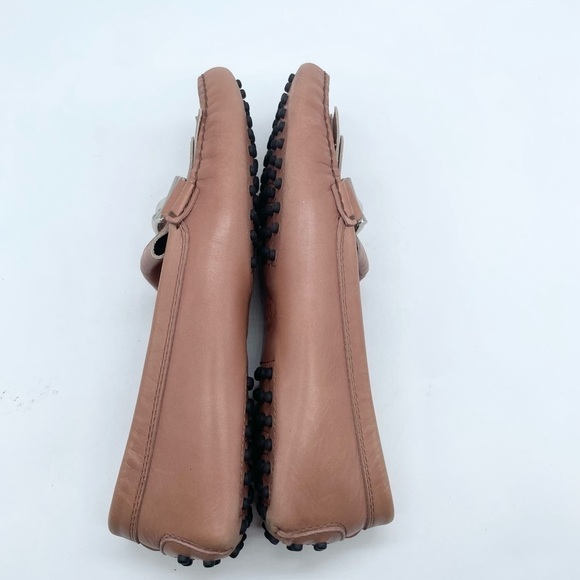 Tod’s Blush Pink/ Aurora double T Gommini leather loafers 38.5 - Picture 8 of 10